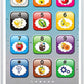 Toy Learning Play Cell Phone with 8 Functions and Dazzling Lights Interactive Toy for Toddler Baby Kids Boys Girls
