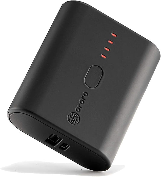 ORORO Ultra-Compact Rechargeable Battery for Heated Vests, Heated Jackets, Heated Hoodies and Heated Cushion