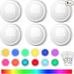 Puck Lights with Remote Control, Battery Operated LED Push Light Wireless, 13 Color RGB - for Closet, Bedroom Wall, Under Cabinet, Battery Powered Puck Lights. Convenient 3M Stick On, 6 Pack