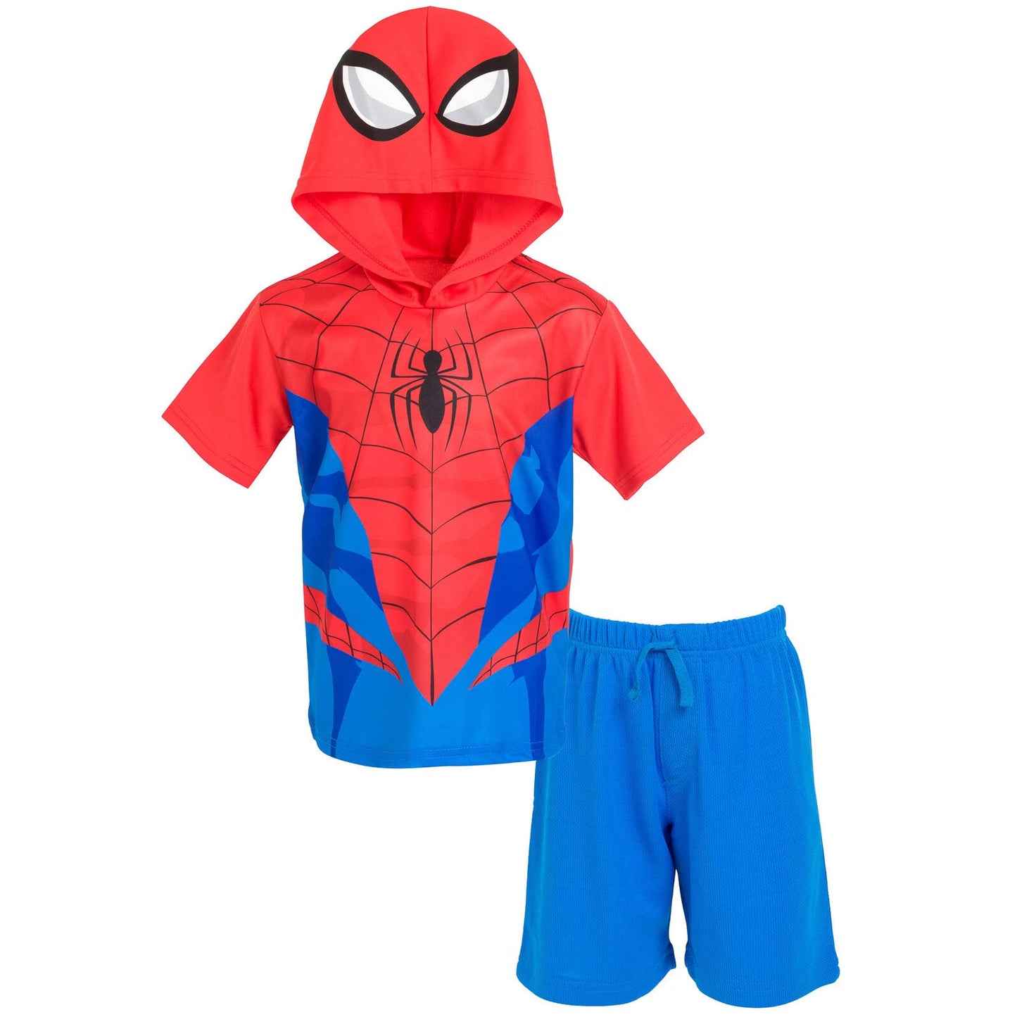 Marvel Boys' Cosplay 2-Piece Hooded Tee and Shorts Set Toddler to Big Kid