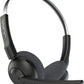 JLab Go Work Pop On-Ear Wireless Headset, Black, 50+ Hours Playtime, Bluetooth Multipoint, Rotating Boom Mic, Noise Canceling MEMS Microphone, Light-Weight, Portable, PC/Mac| Mobile (1 Pack)