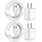 [Apple MFi Certified] iPhone Charger, 2Pack Lightning Cable Apple Charging Cords &Fast Quick USB Wall Charger Travel Block Plug Adapter for iPhone 14/13/12/11 Pro/11/X/XS MAX/XR/8/7/6s/6 Plus/AirPods