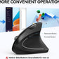 TECKNET Ergonomic Mouse, Wireless Bluetooth Vertical Mouse, 4800 DPI Optical Tracking, 6 Adjustable DPI, Quiet Clicks, 2.4GHz with USB A Receiver, 12 Months Battery, 6 Buttons, Wide Compatibility
