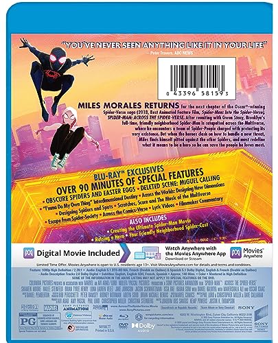 Spider-Man: Across the Spider-Verse - Blu-ray + DVD + Digital