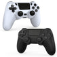 Wuthur 2 Pack Wireless Controller Compatible with PS4/Pro/Slim (Black & White)