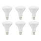 Basics BR30 LED Light Bulbs, 65W Equivalent, 11W Energy Efficient, E26 Standard Base, Soft White 2700K, Dimmable, 10,000 Hour Lifetime, 6-Pack