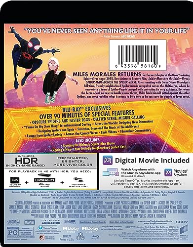 Spider-Man: Across the Spider-Verse - 4K + Blu-ray + Digital