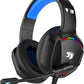 IMYB A36 Gaming Headset with Microphone for Pc, Xbox One Series X/s, Ps4, Ps5, Switch, Stereo Wired Noise Cancelling Over-Ear Headphones with Mic for Computer, Laptop, Mac, Nintendo, Gamer (Blue)