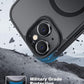 Tigowos Magnetic for iPhone 15 Case Drop Resistant Matte Skin Feeling Back Cover Shockproof Slim Fit for iPhone 15 Phone Case，Matte Black