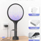 YISSVIC Electric Fly Swatter 4000V Bug Zapper Racket Dual Modes Mosquito Killer with Purple Mosquito Light Rechargeable for Indoor Home Office Backyard Patio Camping (Black-1 Pack)