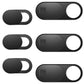 Laptop Camera Cover Slide, Phone Camera Cover Slide, 6 Pack Ultra Thin Webcam Cover Slide for Laptop, Desktop, PC, Tablet, Smartphone, Protect Your Privacy and Security(Black)