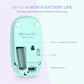 Unipows Wireless Mouse - 2.4G Slim Portable Computer Mouse with Nano Receiver, Less Noise Mobile Optical Mice for Notebook, PC, Laptop, Desktop (Gradient Mint Green)