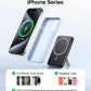 for Magsafe Portable Charger, 10000mAh Wireless Power Bank with Stand, USB C PD 20W Fast Charging Powerbank, Magnetic Battery Pack Compatible for iPhone 17/16/15/14/13/12 Series - Black