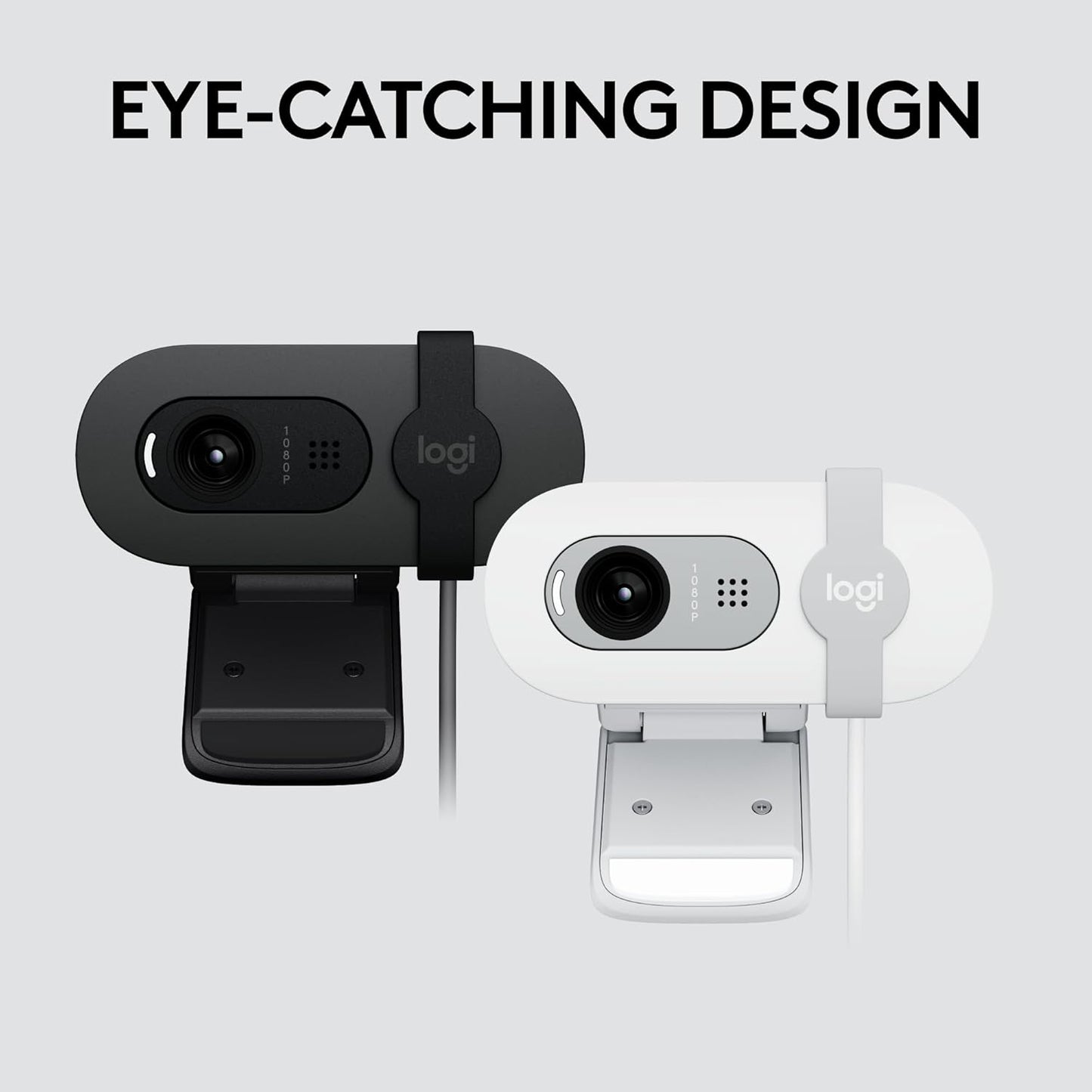 Logitech Brio 101 Full HD 1080p Webcam for Meetings, Streaming, Desktop, Laptop, PC - Built-in Mic, Shutter, Works with Zoom, Microsoft Teams, Nintendo Switch 2’s New GameChat Mode, USB-A,-Black