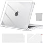 MOSISO Compatible with MacBook Air 13 inch Case 2026 2025 2024 2023 2022 M4 A3240 M3 A3113 M2 A2681,Plastic Hard Shell&Keyboard Cover&Screen Film&Pouch for MacBook Air 13.6 inch Case, Crystal Clear
