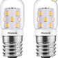 LED Microwave Light Bulbs Under Hood 40W Equivalent, E17 LED Bulb Dimmable for Range Hood, 3W 380 Lumens, LED Appliance Light Bulb Over Stove, Warm White 3000K, 2 Pack