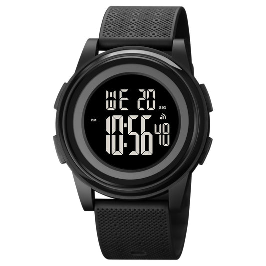 OLAZONE Digital Watches Men Ultra-Thin Minimalist Sports Waterproof with Wide-Angle Display Rubber Strap Wrist Watch for Men
