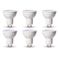 Basics MR16 LED Light Bulb, 50W Equivalent, Energy Efficient 7W, GU10 Base, Warm White 3000K, Dimmable, 10,000 Hour Lifetime, 6-Pack