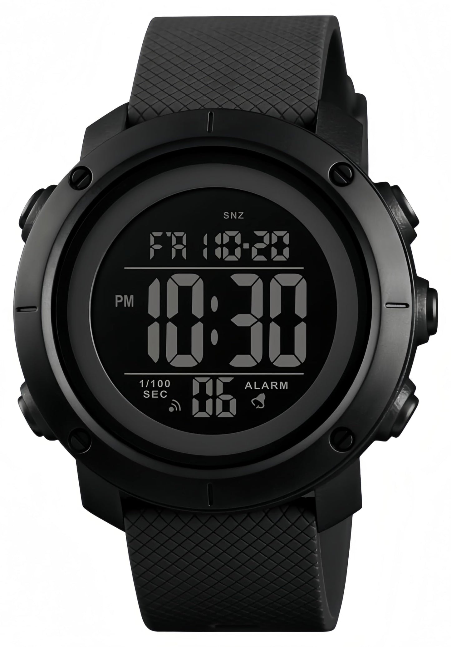 SNE Digital Watch Sports Waterproof Military Back Light Small Watch for Men Black 1426