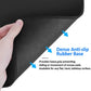 JIKIOU Mouse Pad with Non-Slip Rubber Base, Premium-Textured & Washable Computer Mousepad with Stitched Edges, Mouse Pads for Computers, Laptop, Gaming, Office & Home, 10.2 x 8.3 in, Black