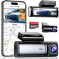 4K Dash Cam Front and Rear, Built-in 5G WiFi GPS, 64GB Card Included, 3.59'' IPS Screen Dash Camera for Cars, Dual Dashcam with G-Sensor, Loop Recording, WDR, Night Vision, 24H Parking Monitor