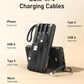 VEEKTOMX 10000mAh Portable Charger with Built-In Cables – Fast USB-C Power Bank for iPhone & Samsung