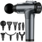 Massage Gun, Muscle Massage Gun for Athletes Handheld Electric Deep Tissue Back Massager, Percussion Massage Device for Pain Relief with 30 Speed Levels 9 Heads