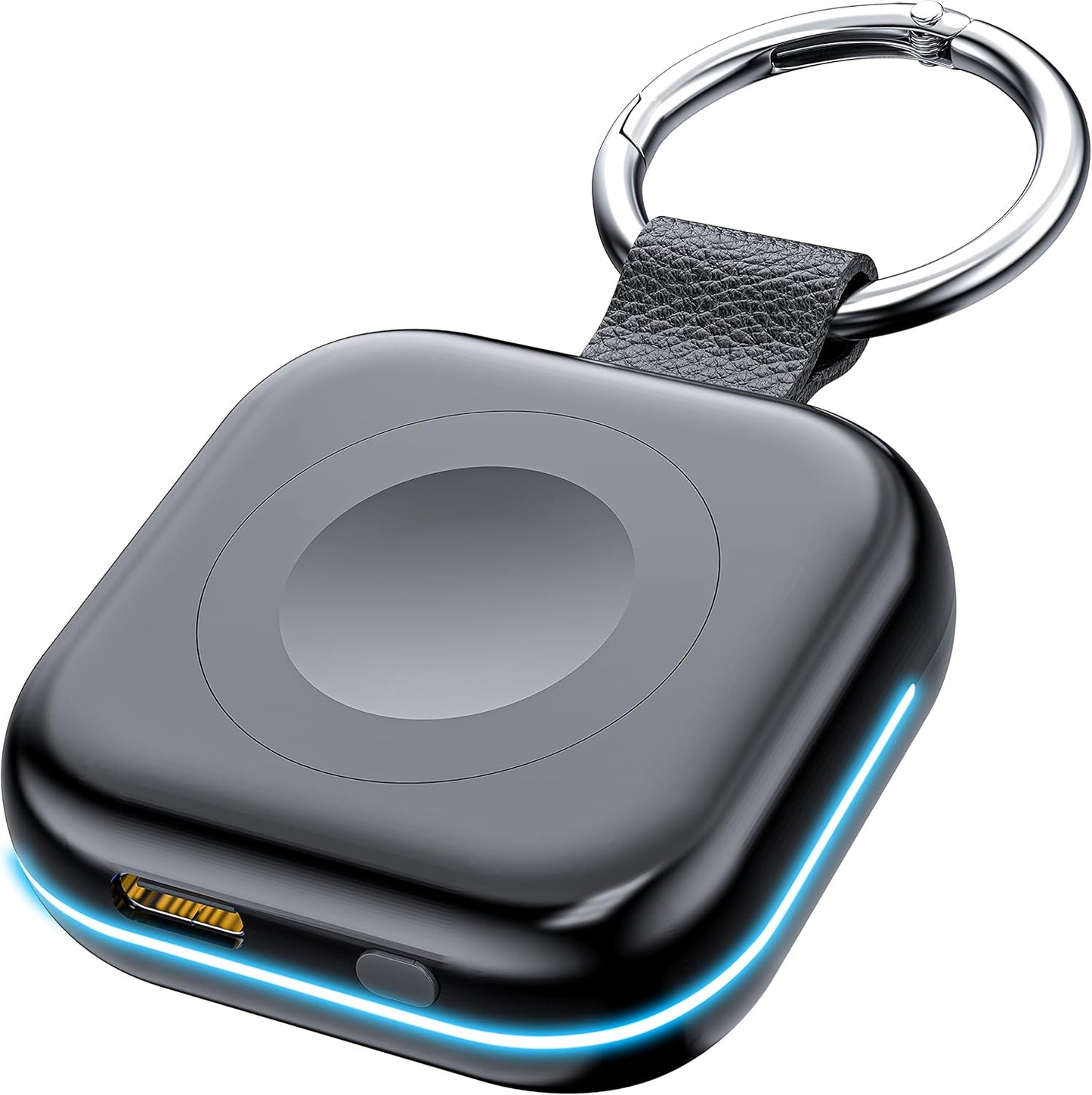 HUOTO Portable Charger for Apple Watch,Wireless Magnetic iWatch Charger 1200mAh Power Bank Travel Keychain Accessories Smart Chargers for Apple Watch Series 11/10/9/8/7/6/SE/5/4/3/2/1/UItra/UItra 2