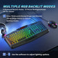 Redragon S101-3 PRO Gaming Keyboard and Mouse, RGB Backlit Programmable Keyboard Mouse with Software, Independent Macro Record Keys, Value Combo Set, New Update Version