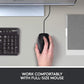 Logitech B100 Wired Mouse for Computer and Laptop, USB Corded Mouse, Right or Left Hand Use - Black