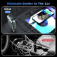 Retractable Car Charger, 84W Car Charger USB C 4 in 1, Car Accessories Fast Charging Car Charger Adapter for iPhone 17 16 15 14 13 12 Pro Max, Samsung, Pixel | Travel Essentials Gifts for Men Women