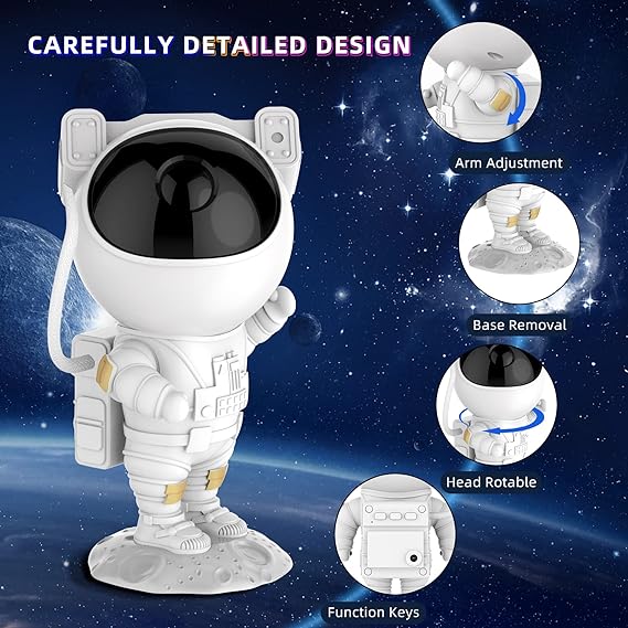 Astronaut Galaxy Projector with Remote Control