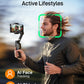 hohem iSteady X3 SE Plus Gimbal Stabilizer for iPhone, 3-Axis Phone Gimbal with Detachable Remote Control, Extendable Rod, 11-Hour Battery, Portable Foldable Stabilizer for Video Recording