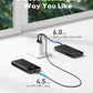 charmast Portable Charger with Built in Cables, Power Bank with Cords Wires, Slim 10000mAh Travel Battery Pack 6 Outputs 3 Inputs 3A Fast Charging for Samsung Google Pixel LG Moto iPhone iPad