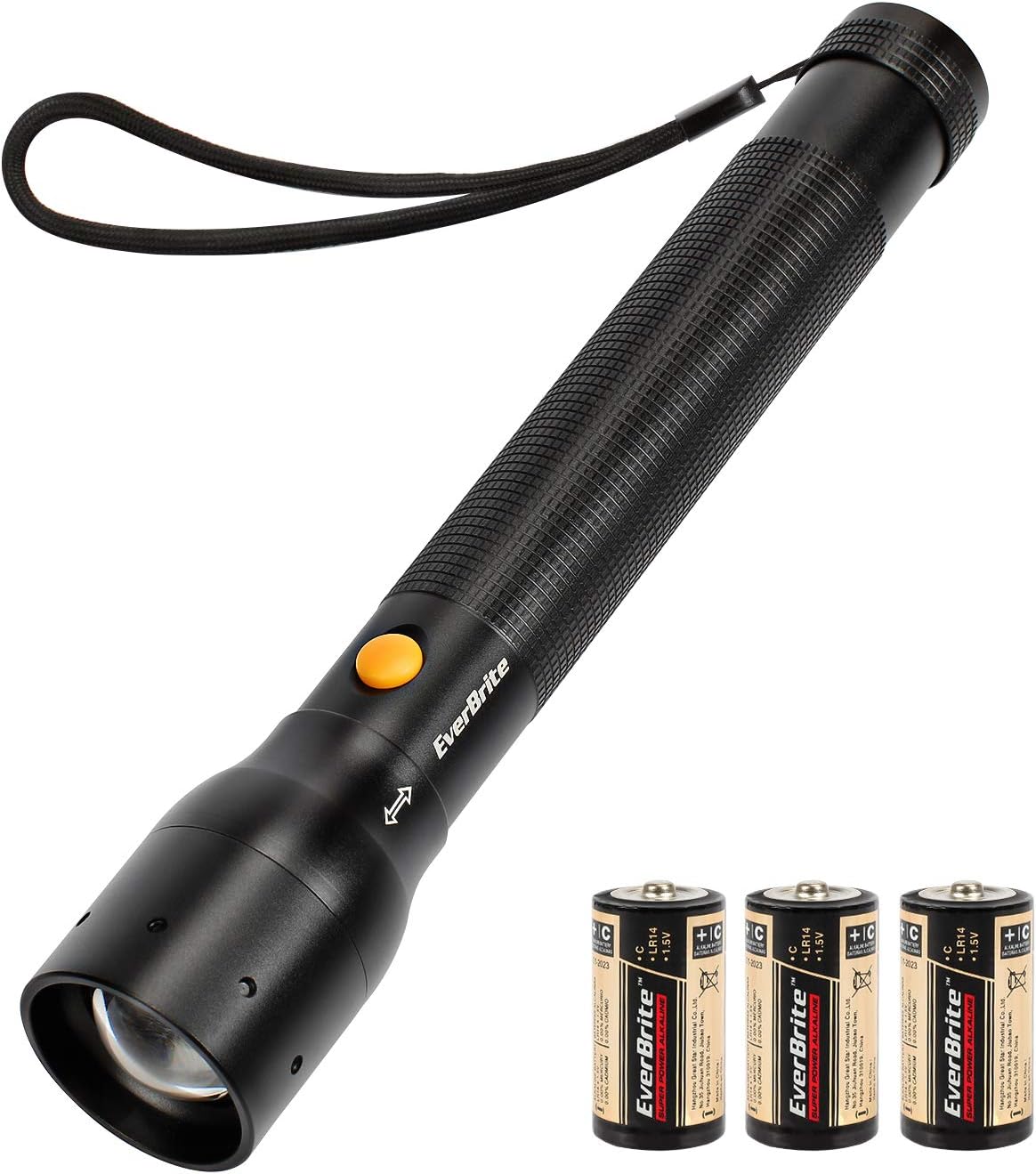 EverBrite Ultra Bright Tactical Flashlight, 900 Lumen Zoomable Adjusta ...