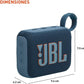 JBL Go 4 - Ultra-Portable, Waterproof and Dustproof Bluetooth Speaker, Big JBL Pro Sound with Punchy bass, 7-Hour Built-in Battery, Made in Part with Recycled Materials (Blue)
