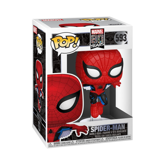 Funko POP! Marvel: 80th - First Appearance Spider-Man | Official Superheroes Merch - Collectable Vinyl Figurine for Shelf Display - Birthday Gift Idea for Fans and Collectors
