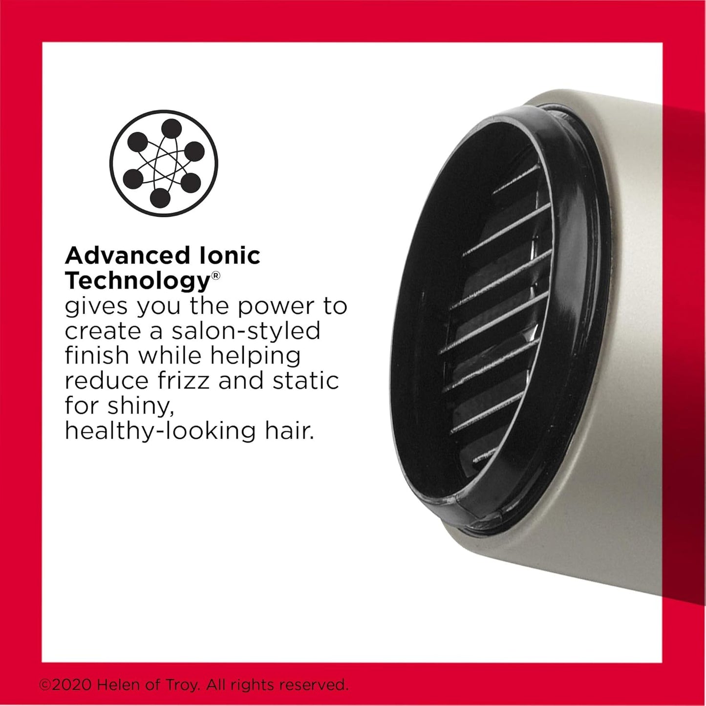 REVLON Turbo Hair Dryer | 1875 Watts of Maximum Shine, Fast Dry (Silver)