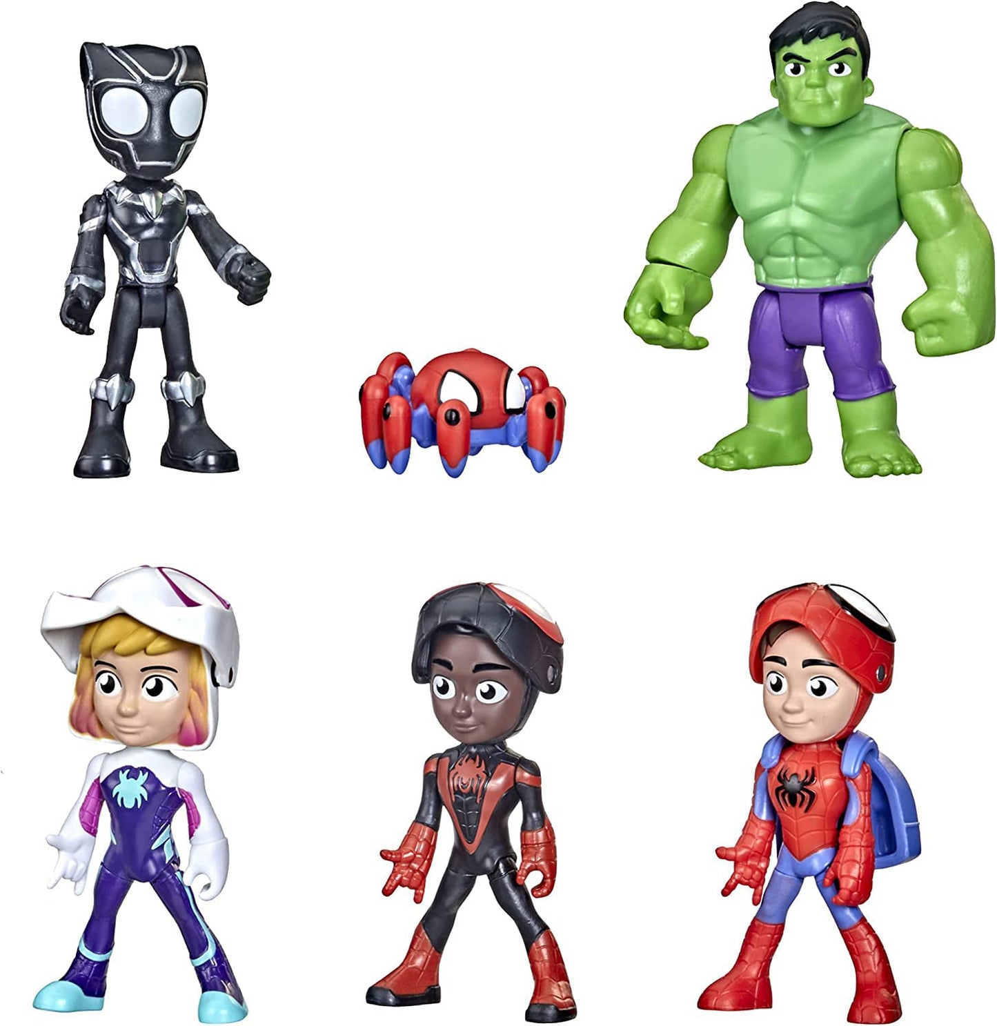 Spidey and his Amazing Friends Marvel Hero Reveal Multipack with Mask-Flip Feature, 4-Inch Action Figure Toys, Kids 3+ ( Exclusive)