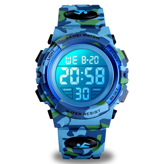 cofuo Kids Digital Watch for Boys Girls, Boys Watches Ages 3-17,Sport Outdoor Watch for Kid, 50M Waterproof Analog Multifunctional Chronograph LED Alarm Stopwatch Silicone Band, Kids Gift