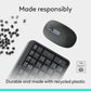 Logitech MK250 Bluetooth Wireless Mouse and Keyboard Combo: Fast & Easy Connectivity, Compact Wireless Keyboard, Ambidextrous Mouse, Durable Build - Windows/MacOS - Graphite