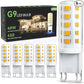 TJOY G9 LED Bulb 4W, 3000K Soft Warm White 6 Pack, Equivalent 40 Watt T4 G9 Halogen Replacement, G 9 Bi-pin Base Light Bulbs for Chandelier, 120V 450 LM 360 Beam Angle for Home Lighting, Non-dimmable