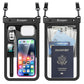 [Up to 10"] Large Waterproof Phone Pouch Bag - 2Pack Waterproof Phone Case for iPhone 16 15 14 13 Pro Max Galaxy S24 S23 S22, IPX8 Cell Phone Water Protector Pouch Beach Essentials Travel Must Haves