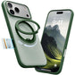 TORRAS 360 Magnetic Stand for iPhone 17 Pro Case, Ostand 3.0[Fit for MagSafe][4X Mil-Grade Shockproof] Rotatable Kickstand Protective Cover, Camera Control Button, Translucent Pine Green, O3 Fitness