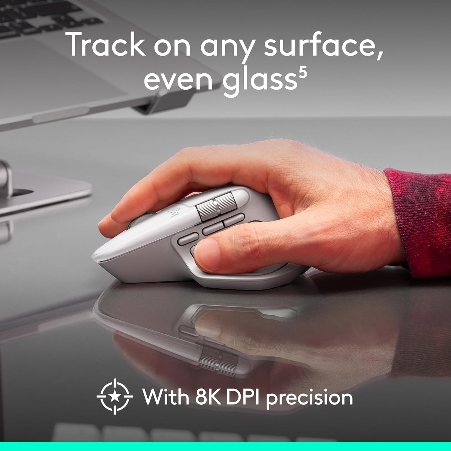 Logitech MX Master 4 for Mac, Ergonomic Bluetooth Mouse with Advanced Performance Haptic Feedback, Ultra-Fast Scrolling, USB-C Charging, MacOS, iPadOS, Windows - Space Black