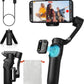 hohem iSteady X3 SE Gimbal Stabilizer for iPhone, Phone Stabilizer with Detachable Remote Control, Portable Foldable 3-Axis Phone Gimbal for Android & iPhone 16 15 Pro Max, Ideal for Travel Vlogging