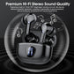 Wireless Earbuds, Bluetooth 5.4 Headphones HiFi Stereo, Bluetooth Earbuds with ENC Noise Cancelling Mic, IP7 Waterproof in Ear Earphones, 48H, LED Display Ear buds for Pad Phones Workout Sports, Black