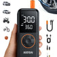 AstroAI L4 Tire Inflator Portable Air Compressor, 150PSI Portable Air Pump for Car Tires with Pressure Gauge LED Light, Electric Air Pump Quick Inflation for Cars, Motorcycles, Bikes, Tires, Balls