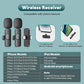 MAYBESTA Wireless Mini Microphone for iPhone, Android Phone - Bluetooth Lavalier Lapel Mic for Audio Video Recording - Clip on Content Creator Microphones for YouTube Tiktok Podcast Vlogging