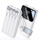 Power Bank, 22.5 W 15000 mAh Mini Power Bank, Fast Charging USB-C Portable Charger, PD 3.0 QC 3.0 External Mobile Phone Batteries, 6 Outputs & 3 Inputs, Compatible with iPhone, Tablet and More